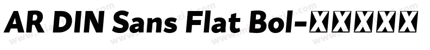 AR DIN Sans Flat Bol字体转换